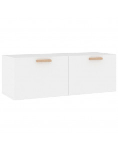 Mobile Pensile Bianco 100x36,5x35 cm Legno Multistrato 2