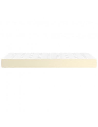 Materasso a Molle Crema 100x200x20 cm in Similpelle