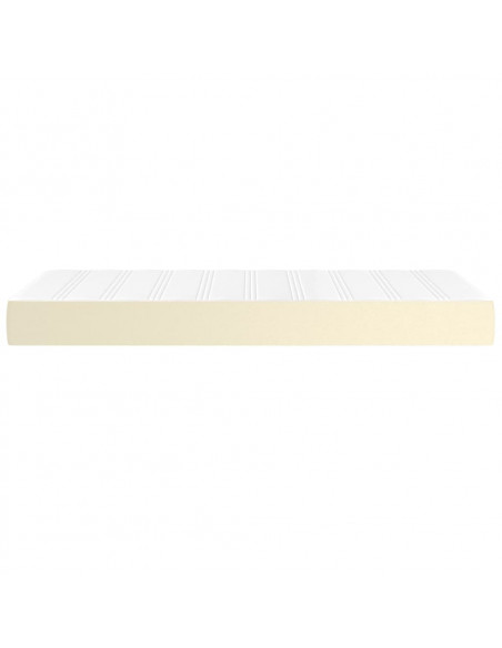 Materasso a Molle Crema 100x200x20 cm in Similpelle