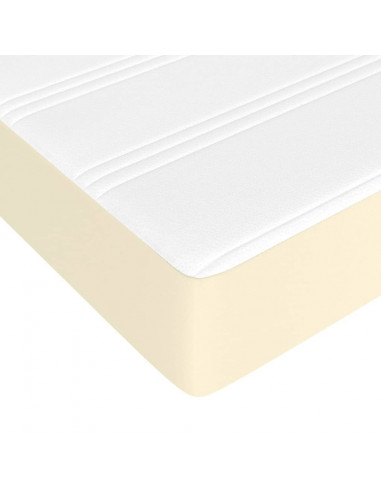Materasso a Molle Crema 100x200x20 cm in Similpelle