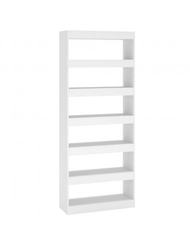 Libreria/Divisorio Bianco 80x30x198 cm in Truciolato