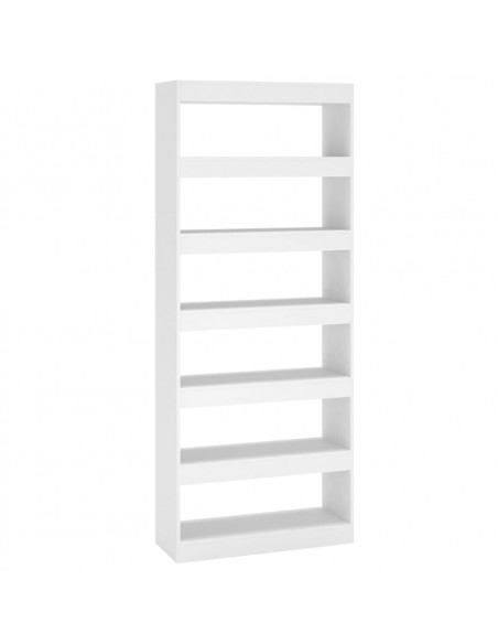 Libreria/Divisorio Bianco 80x30x198 cm in Truciolato