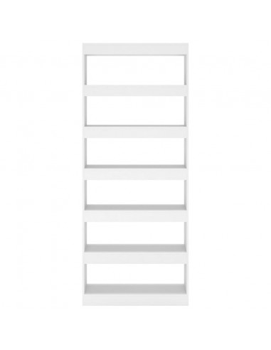 Libreria/Divisorio Bianco 80x30x198 cm in Truciolato