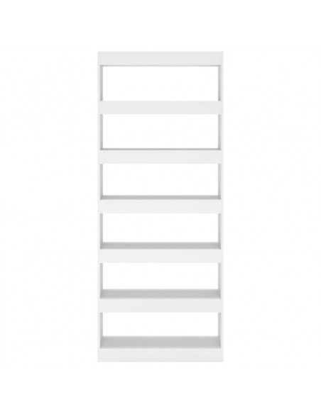Libreria/Divisorio Bianco 80x30x198 cm in Truciolato