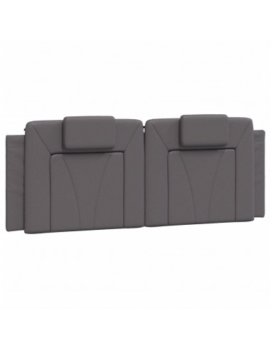 Letto con Materasso Grigio 120x200 cm in Similpelle