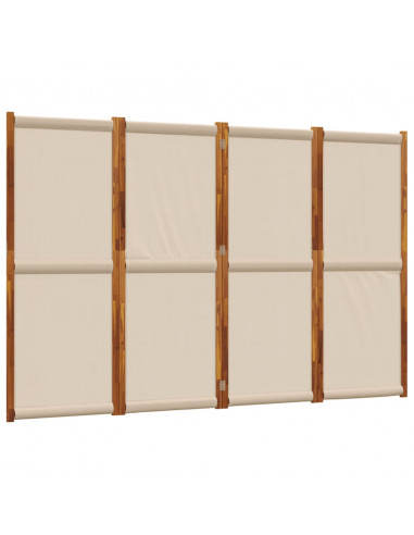 Divisorio a 4 Pannelli Tortora 280x180 cm