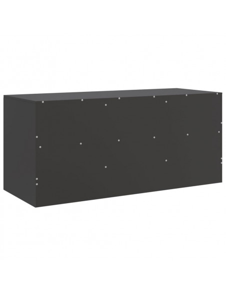 Mobile TV Nero 99x39x44 cm in Acciaio