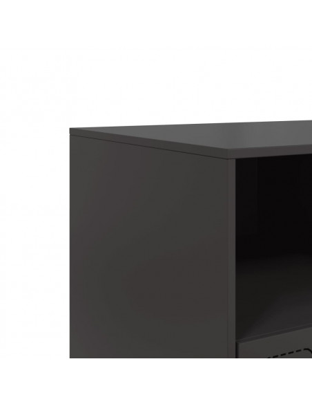 Mobile TV Nero 99x39x44 cm in Acciaio