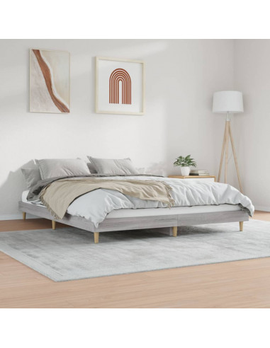 Giroletto Grigio Sonoma 200x200 cm in Legno Multistrato