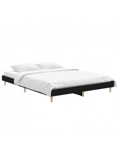 Giroletto Nero 140x190 cm in Legno Multistrato