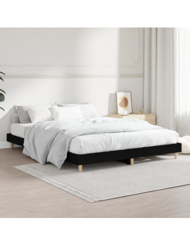 Giroletto Nero 140x190 cm in Legno Multistrato