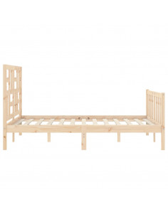 Giroletto con Testiera 120x200 cm in Legno Massello 2