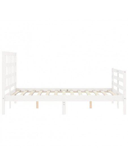 Giroletto con Testiera Bianco Double in Legno Massello