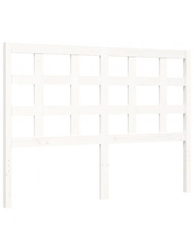 Giroletto con Testiera Bianco Double in Legno Massello