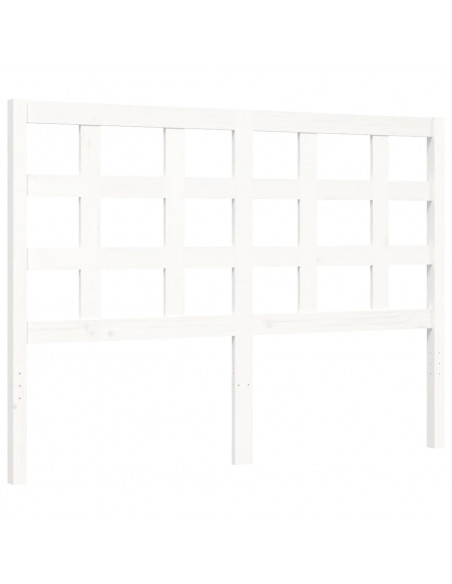 Giroletto con Testiera Bianco Double in Legno Massello