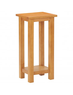 Tavolino da Salotto 27x24x55 cm in Massello di Rovere 2