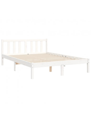 Giroletto con Testiera Bianco Small Double Legno Massello