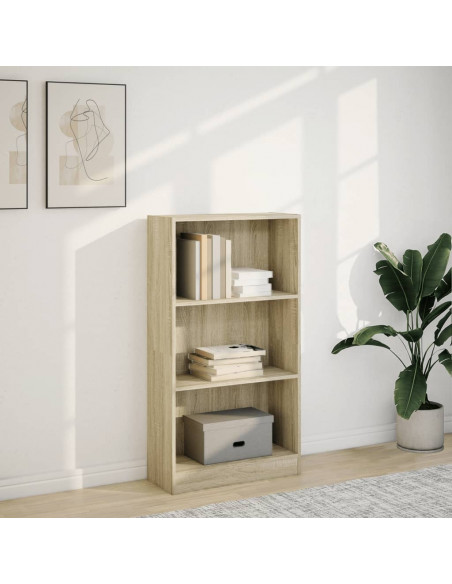 Libreria Rovere Sonoma 60x24x109 cm in Legno Multistrato