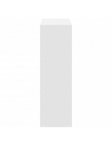 Libreria Bianca 102x32x102 cm in Legno Multistrato