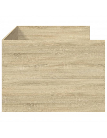 Divano Letto con Cassetti Rovere Sonoma 100x200 cm Multistrato