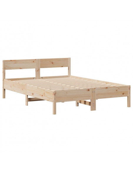 Letto senza Materasso 150x200 cm in Legno Massello di Pino