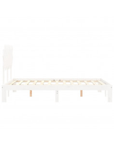 Giroletto con Testiera Bianco Double in Legno Massello 2