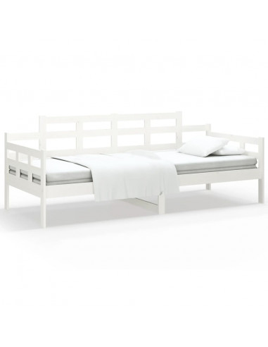 Dormeuse Bianca in Legno Massello di Pino 80x200 cm