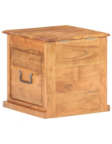 Baule 40x40x40 cm in Legno Massello di Acacia