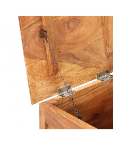 Baule 40x40x40 cm in Legno Massello di Acacia