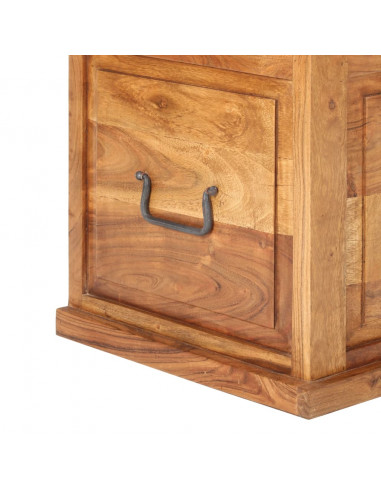 Baule 40x40x40 cm in Legno Massello di Acacia