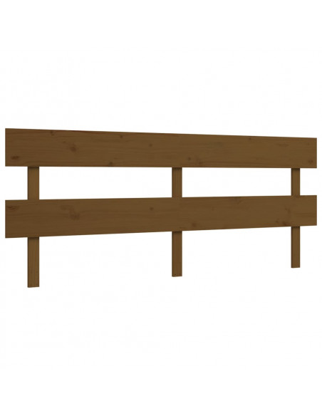 Letto per Anziani con Testiera Miele 200x200 cm Legno Massello