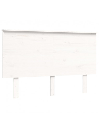 Letto per Anziani con Testiera Bianco 120x200 cm Legno Massello