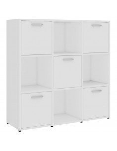 Libreria Bianca 90x30x90 cm in Legno Multistrato 2