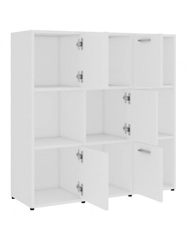 Libreria Bianca 90x30x90 cm in Legno Multistrato
