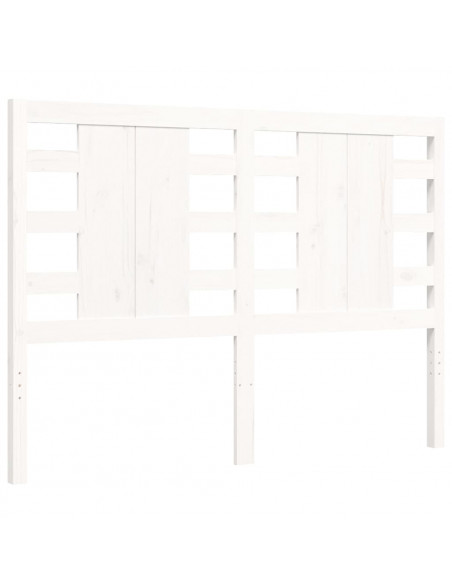 Giroletto con Testiera Bianco Small Double Legno Massello