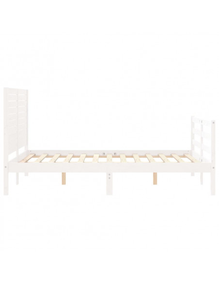 Giroletto con Testiera Bianco Small Double Legno Massello