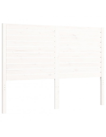 Giroletto con Testiera Bianco Small Double Legno Massello