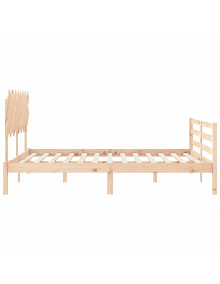 Giroletto con Testiera 160x200 cm in Legno Massello