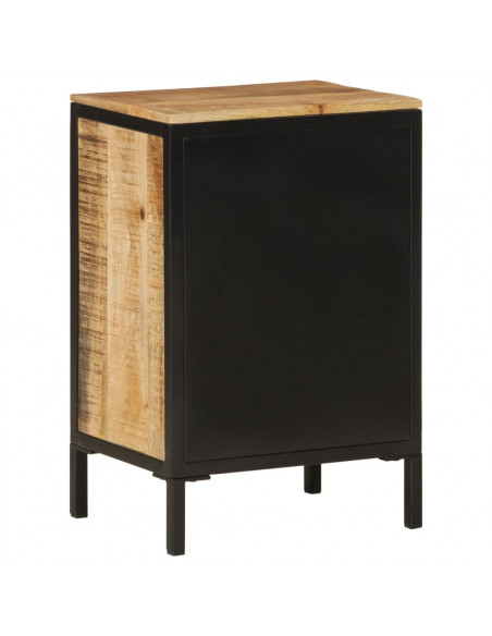 Mobile da Bagno 40x30x60 cm in Legno Massello di Mango e Ferro