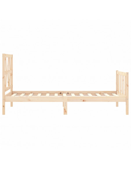 Giroletto con Testiera 90x200 cm in Legno Massello