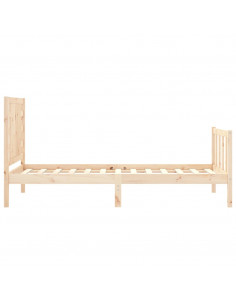 Giroletto con Testiera Single in Legno Massello 2