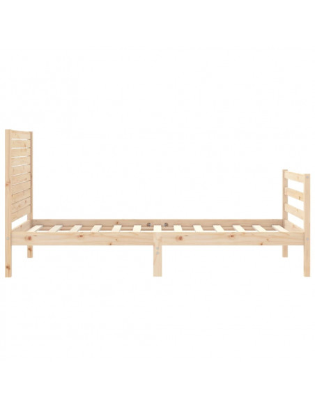 Giroletto con Testiera Single in Legno Massello