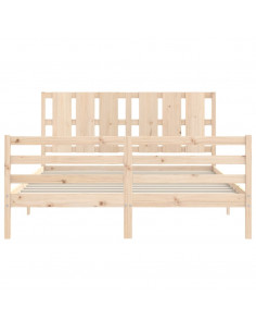 Giroletto con Testiera King Size in Legno Massello 2