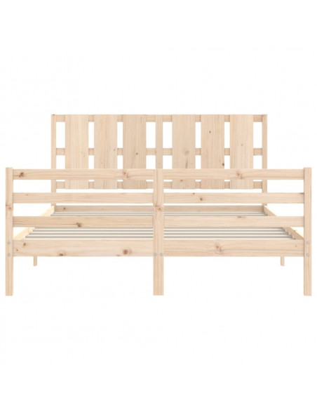 Giroletto con Testiera King Size in Legno Massello