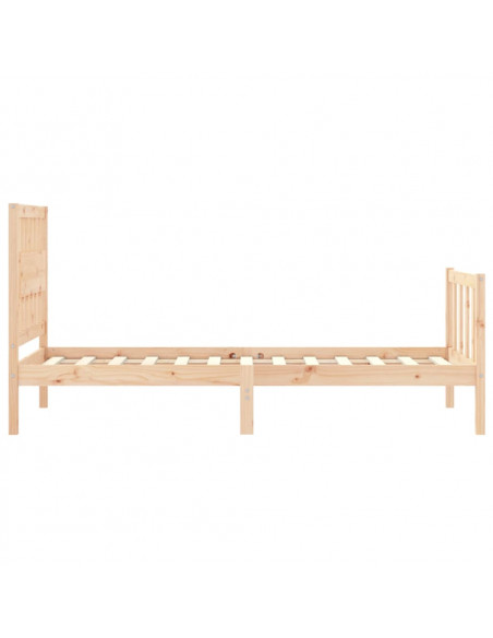 Giroletto con Testiera 90x200 cm in Legno Massello
