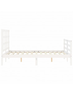 Giroletto con Testiera Bianco Small Double Legno Massello 2