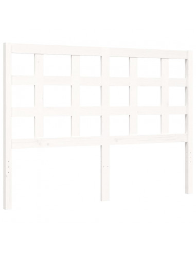 Giroletto con Testiera Bianco Small Double Legno Massello