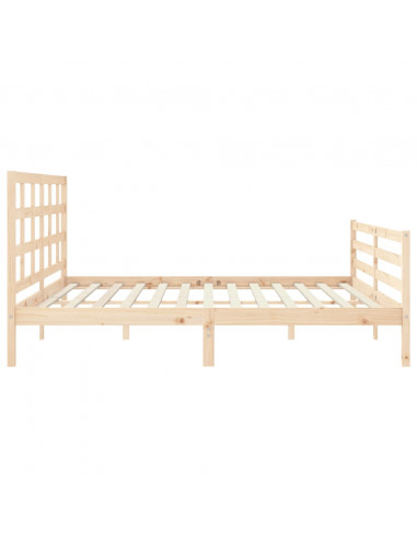 Giroletto con Testiera 200x200 cm in Legno Massello