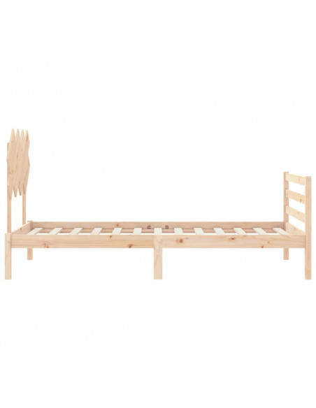 Giroletto con Testiera 100x200 cm in Legno Massello