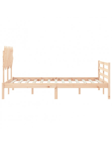 Giroletto con Testiera 120x200 cm in Legno Massello